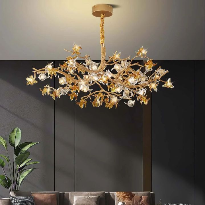 Ista Brass Branch Chandelier