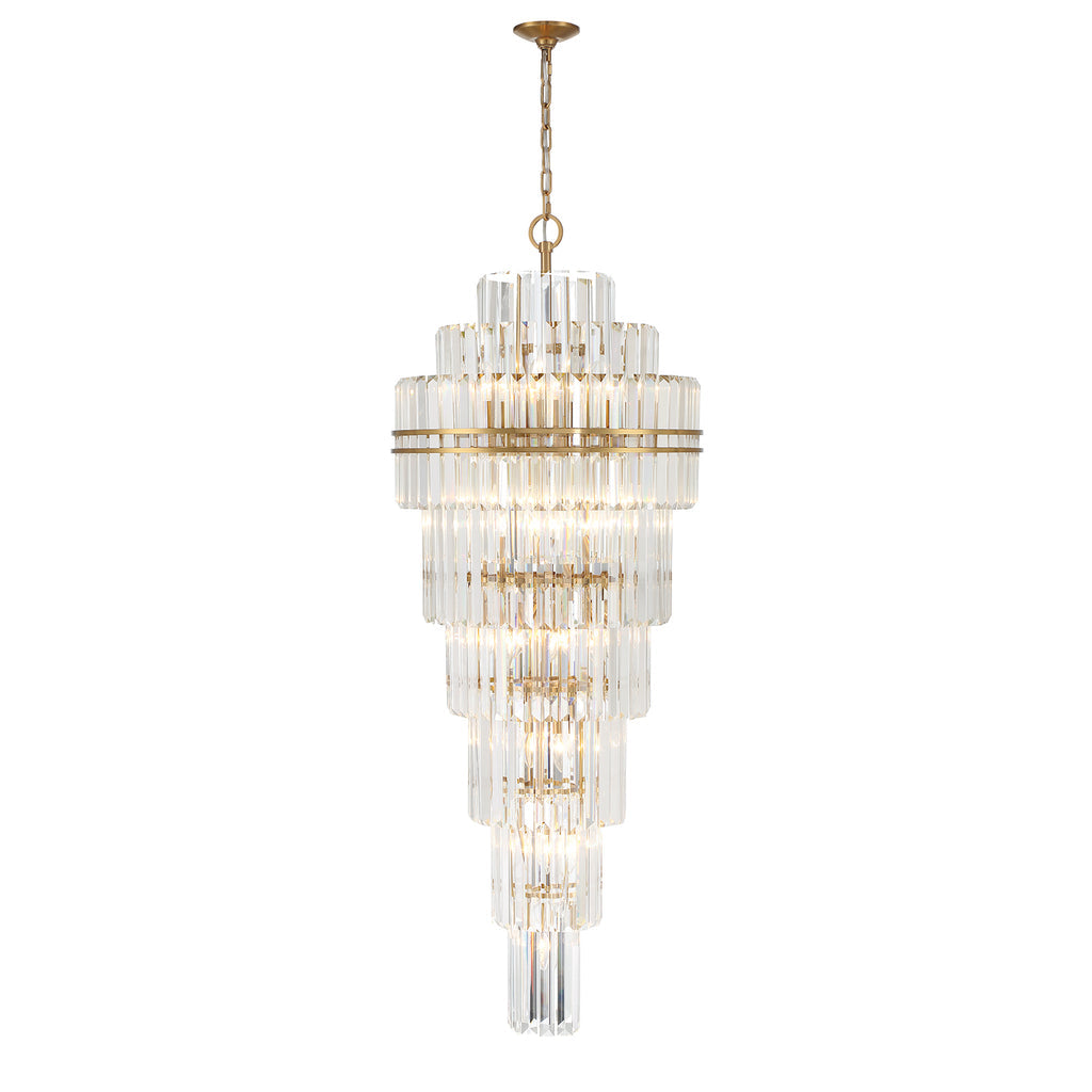 Kawu Multi-Layer Crystal 31 Light Chandelier
