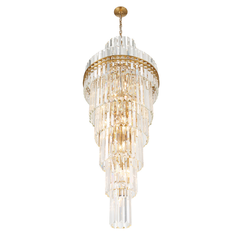 Kawu Multi-Layer Crystal 31 Light Chandelier