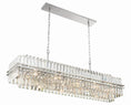 Load image into Gallery viewer, Kawu Rectangular Crystal 16 Light Chandelier
