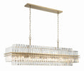 Load image into Gallery viewer, Kawu Rectangular Crystal 16 Light Chandelier
