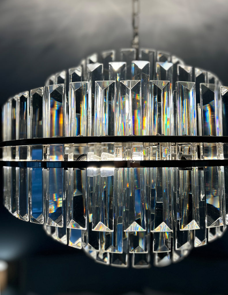 Kawu Round Crystal 12 Light Chandelier