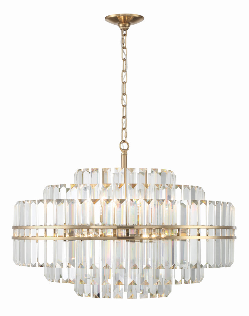 Kawu Round Crystal 16 Light Chandelier