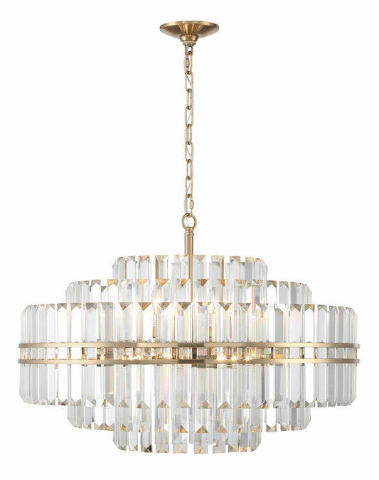 Kawu Round Crystal 16 Light Chandelier