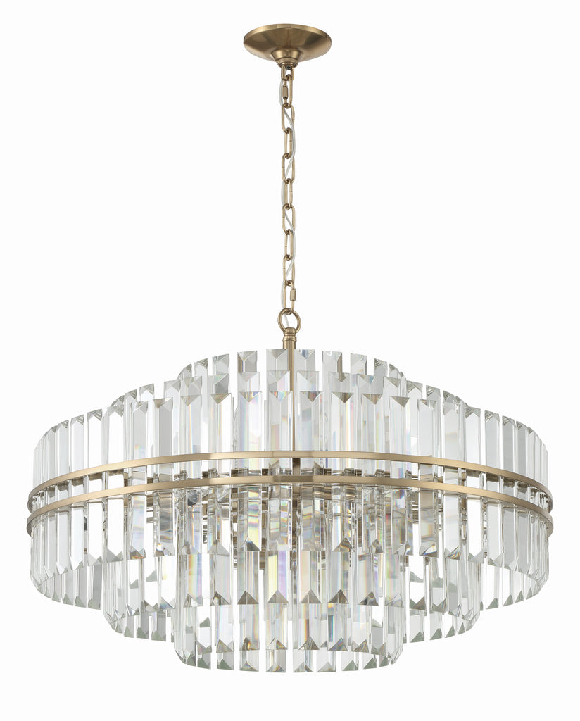 Kawu Round Crystal 16 Light Chandelier
