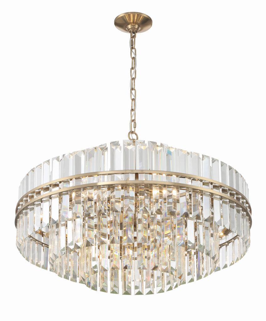 Kawu Round Crystal 16 Light Chandelier
