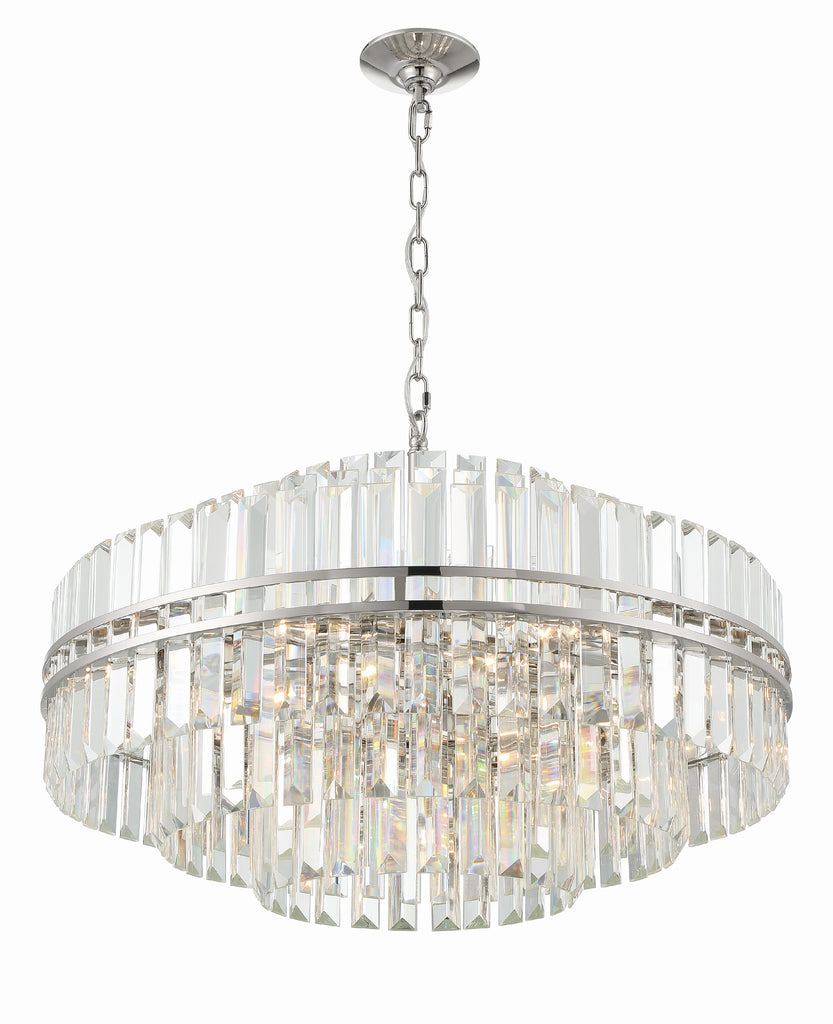Kawu Round Crystal 16 Light Chandelier