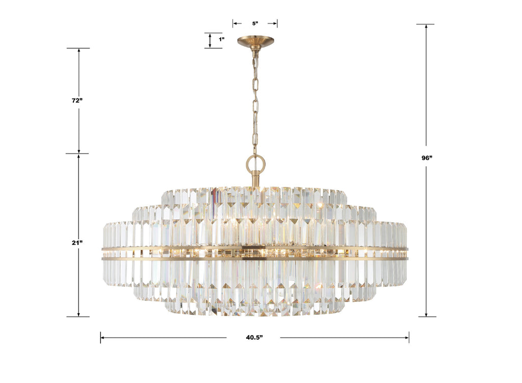 Kawu Round Crystal 32 Light Chandelier