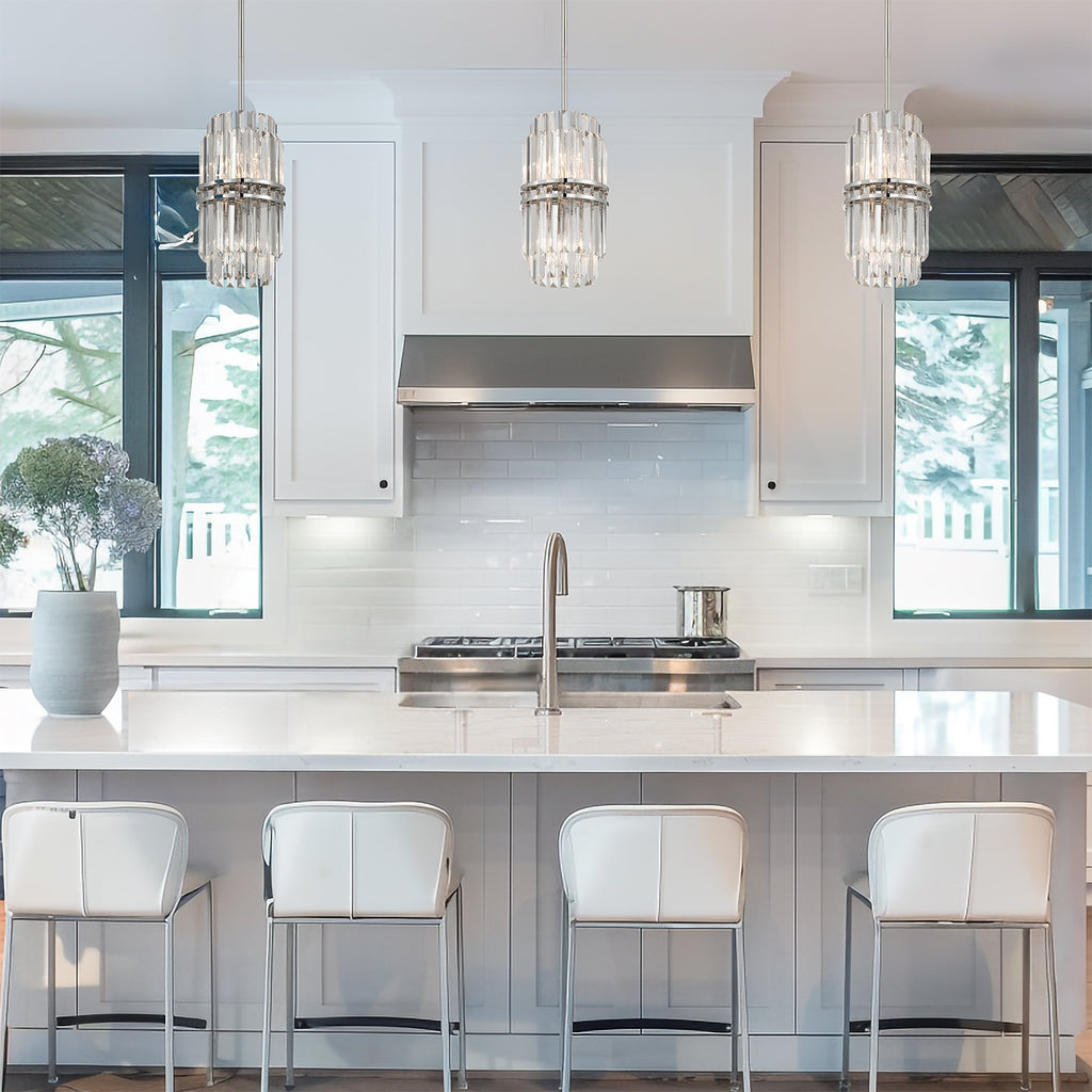 Kawu Round Crystal 4 Light Chandelier