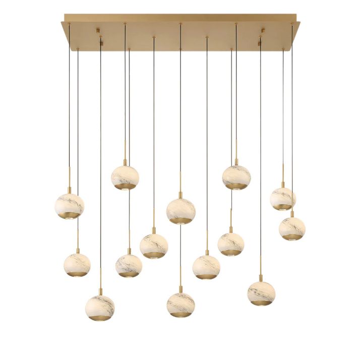 Beveno Lights Linear LED Chandelier