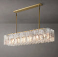 Gallery viewerに画像を読み込む, Ladonna Clear Glass Rectangular Chandelier 67"
