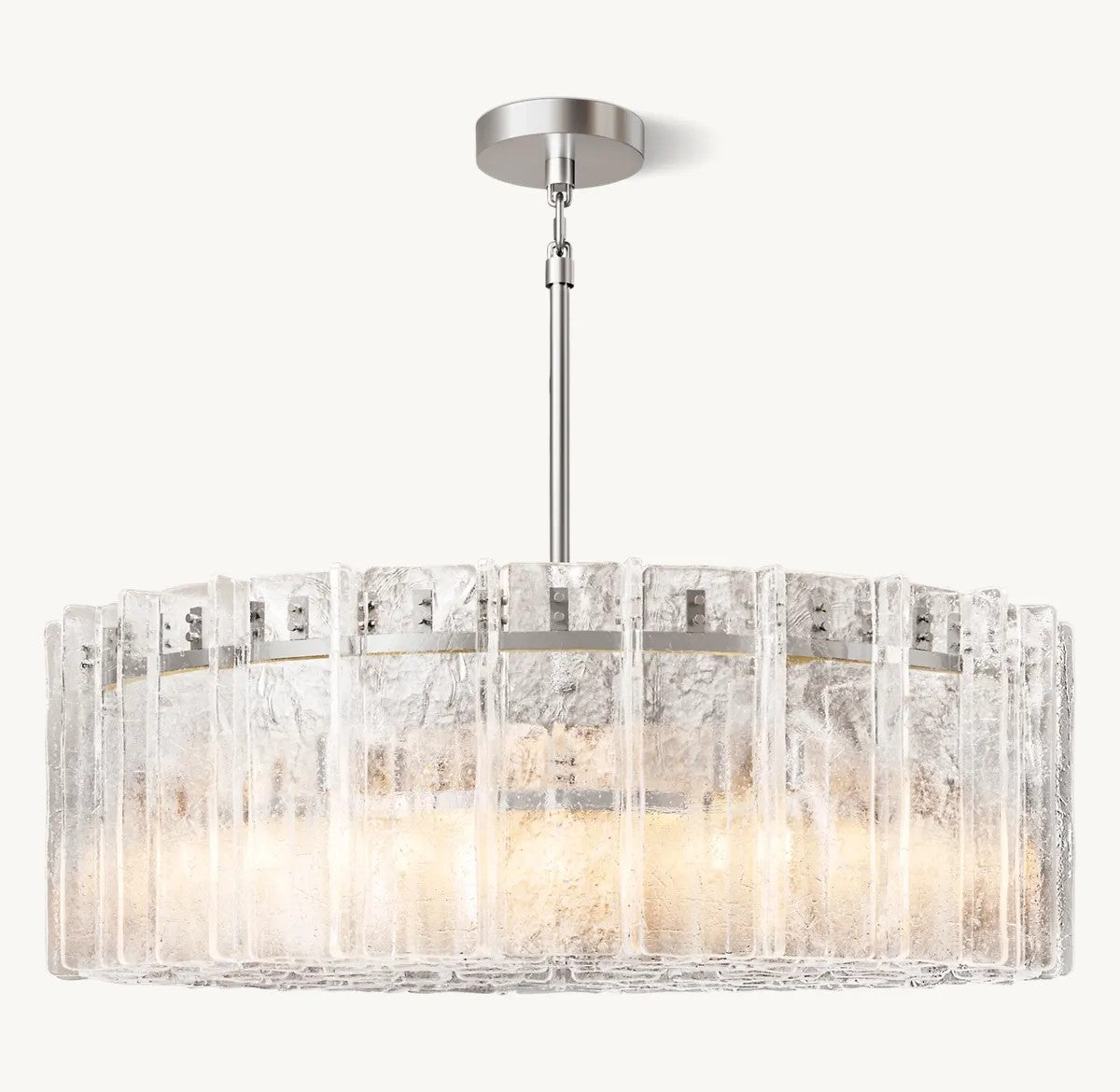 Ladonna Clear Glass Round Chandelier 48"