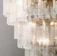 Gallery viewerに画像を読み込む, Ladonna Clear Glass Tiered Round Chandelier 47"
