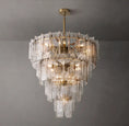 Gallery viewerに画像を読み込む, Ladonna Clear Glass Tiered Round Chandelier 47"
