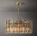 Charger l'image dans la visionneuse de la galerie, Ladonna Smoke Glass Round Chandelier 37"
