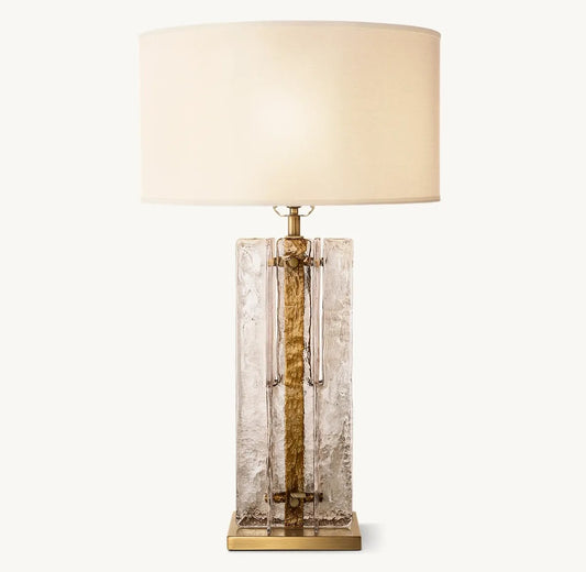 Ladonna Smoke Glass Table Lamp