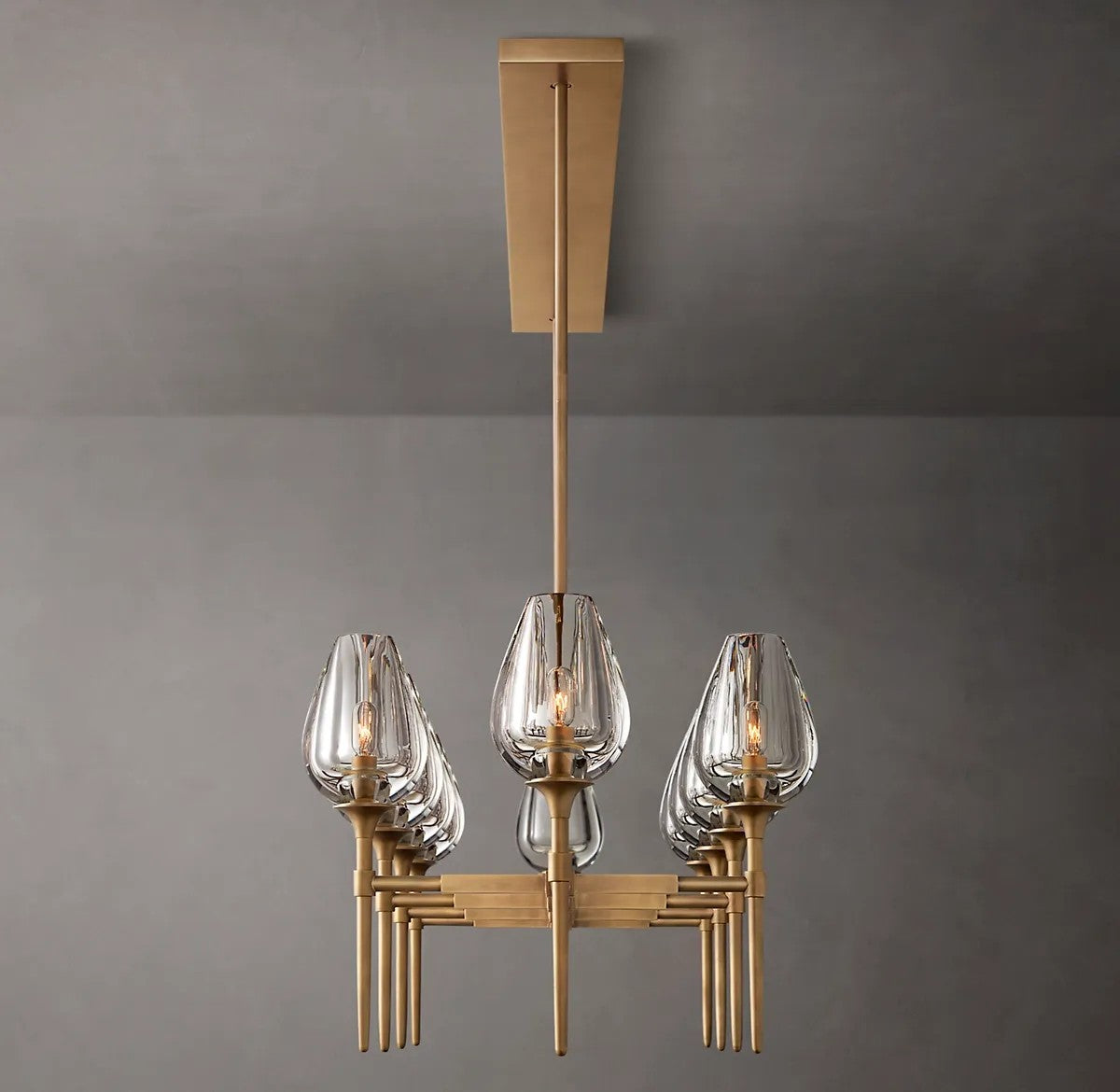 Lady Tulip Linear Chandelier 65"