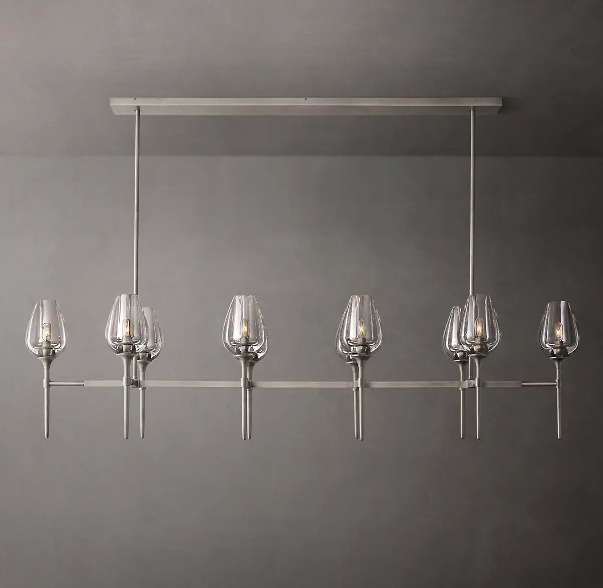 Lady Tulip Linear Chandelier 65"