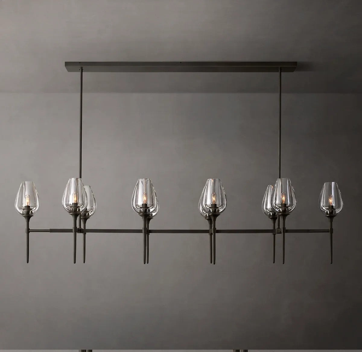 Lady Tulip Linear Chandelier 65"