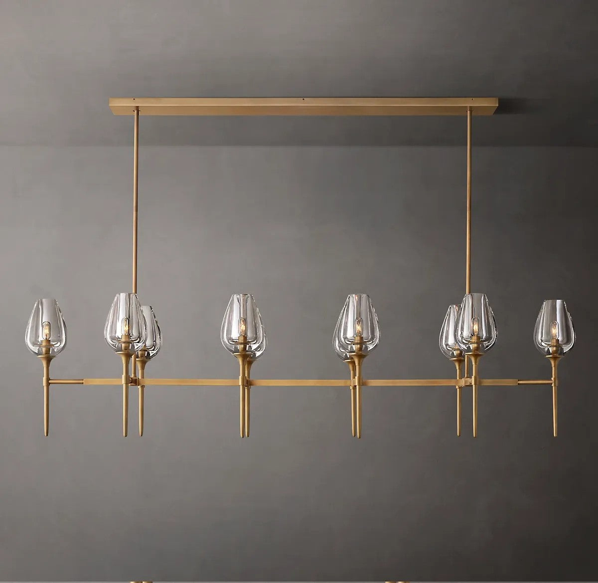 Lady Tulip Linear Chandelier 65"