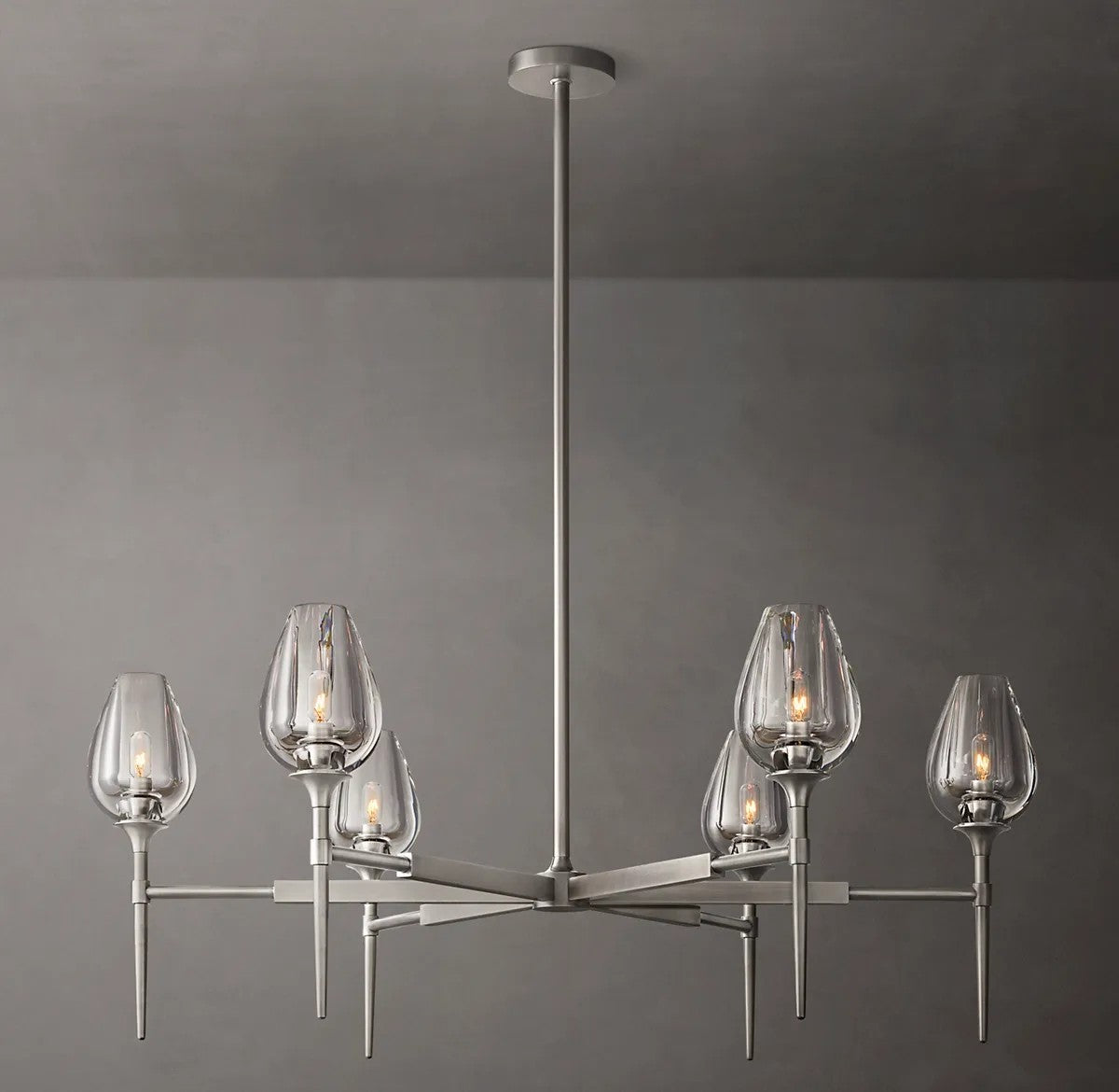 Lady Tulip Round Chandelier 42"