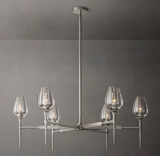 Lady Tulip Round Chandelier 42"