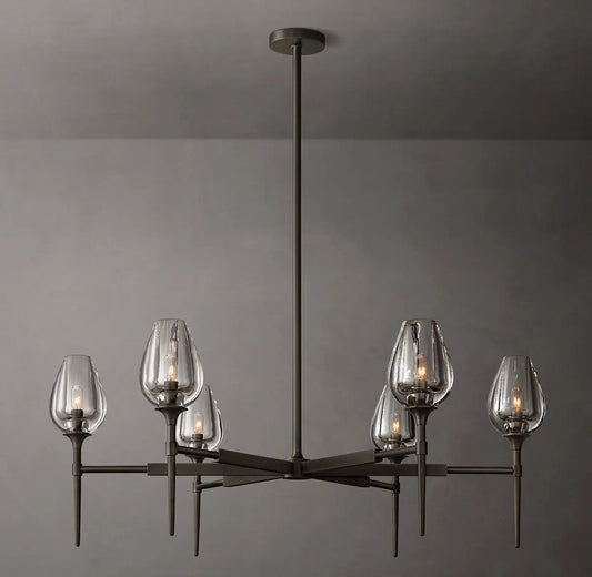 Lady Tulip Round Chandelier 42"