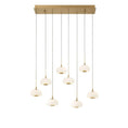 Load image into Gallery viewer, Alfia 8 Light Rectangular LED Chanderlier
