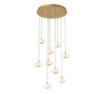 Load image into Gallery viewer, Alfia 9 Light Round LED Chanderlier
