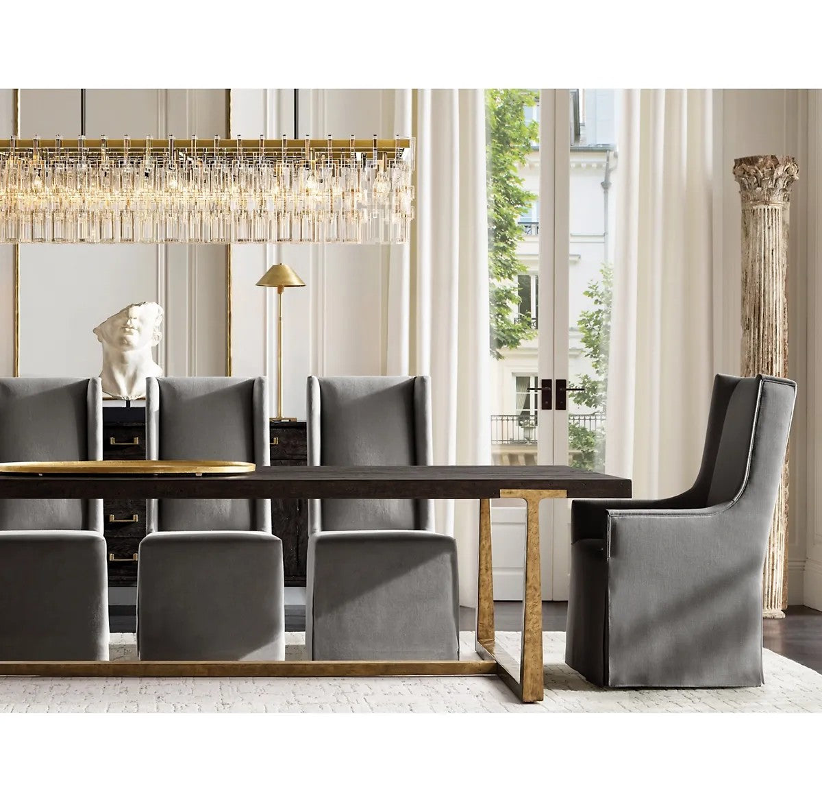 Magnus Tiered Rectangular Chandelier 60"