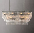 Load image into Gallery viewer, Magnus Tiered Rectangular Chandelier 60"
