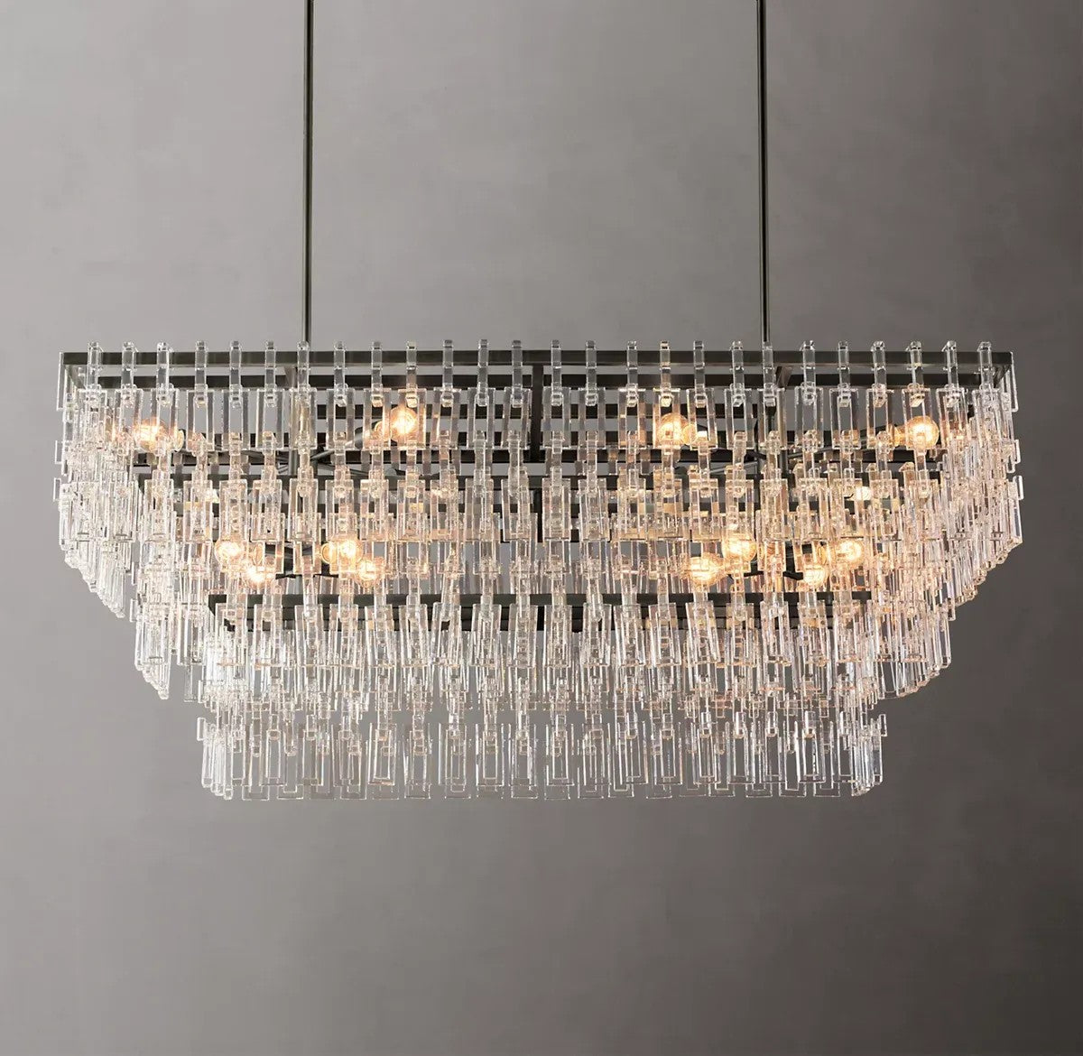 Magnus Tiered Rectangular Chandelier 60"
