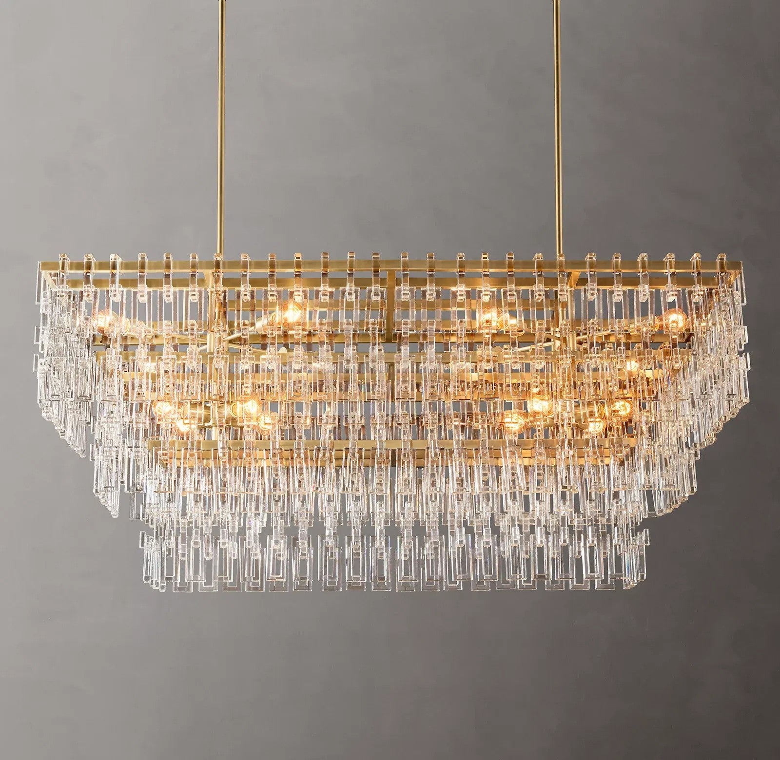 Magnus Tiered Rectangular Chandelier 60"
