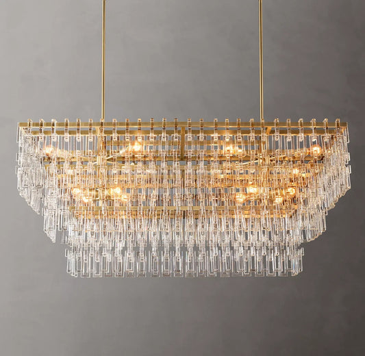 Magnus Tiered Rectangular Chandelier 60"