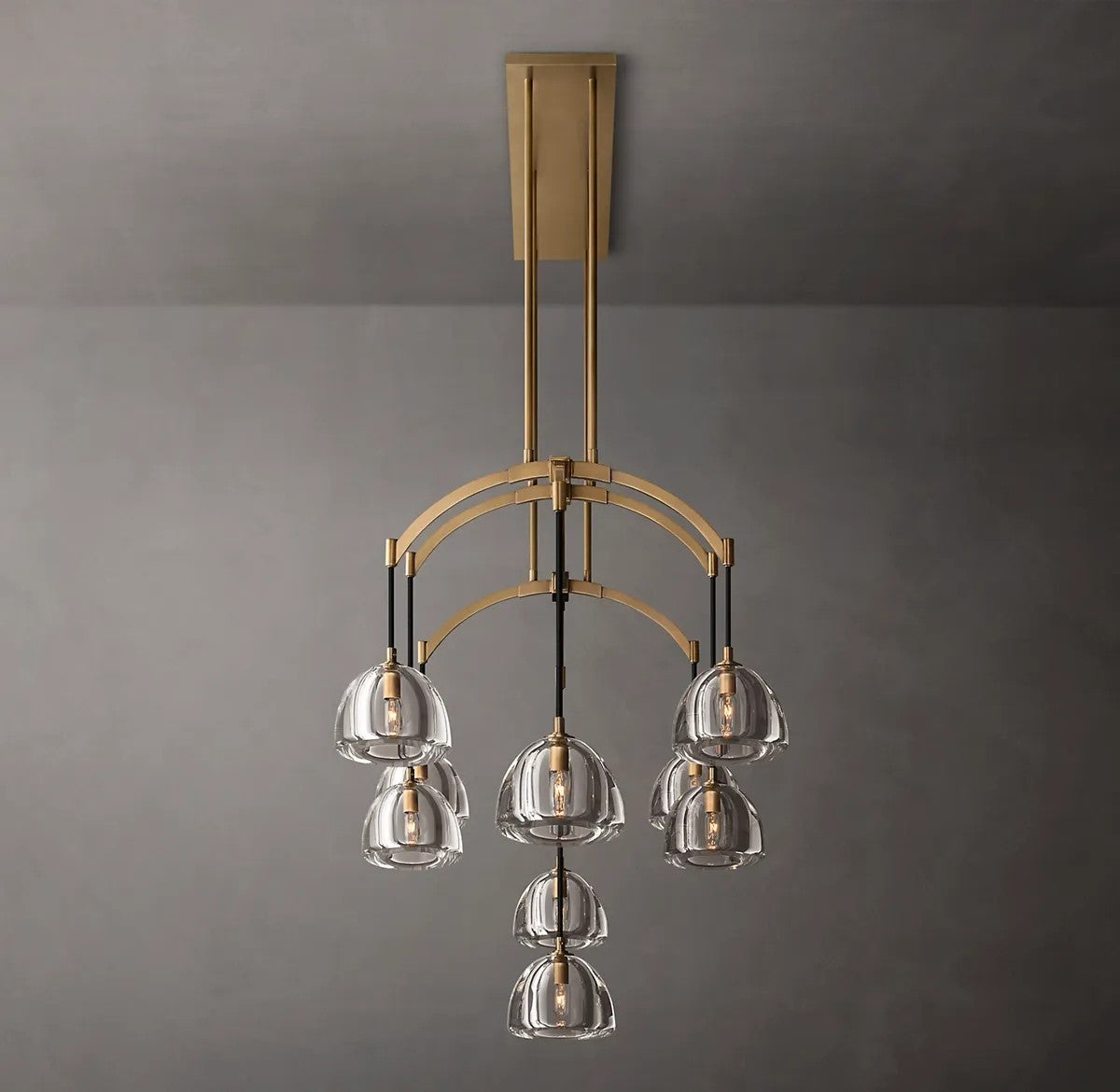 Mathias Hemisphere Linear Chandelier 54"