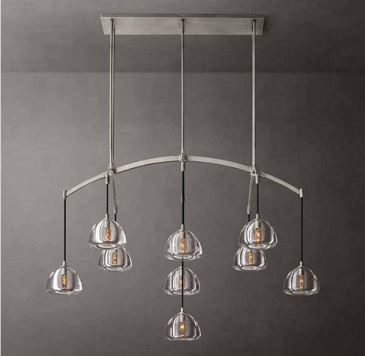 Mathias Hemisphere Linear Chandelier 54"