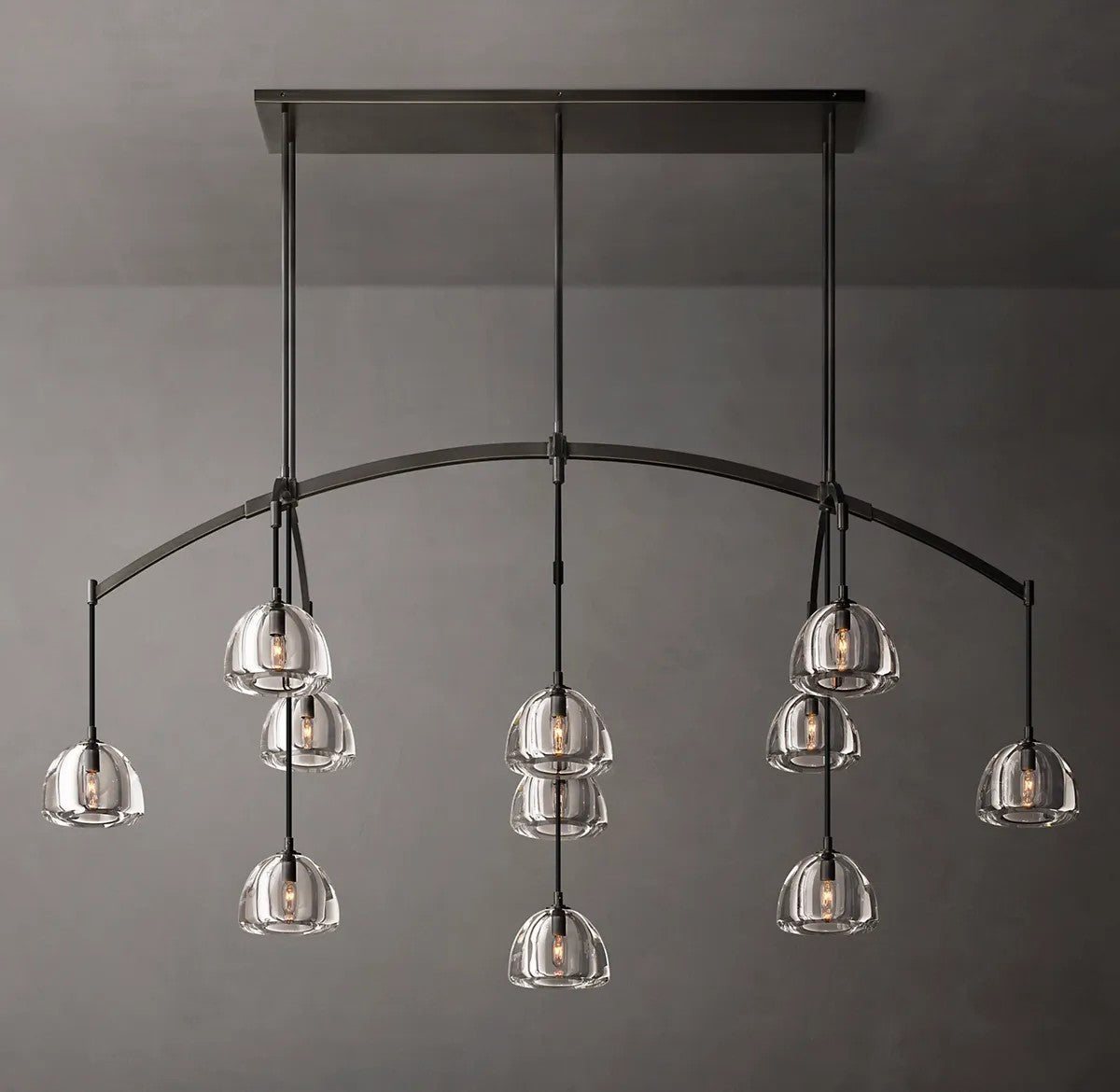Mathias Hemisphere Linear Chandelier 72"
