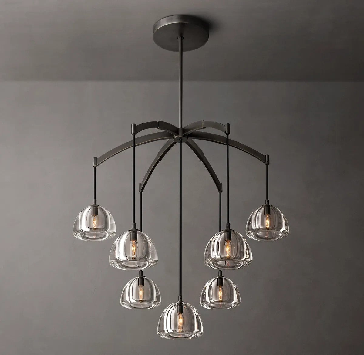 Mathias Hemisphere Round Chandelier 36"