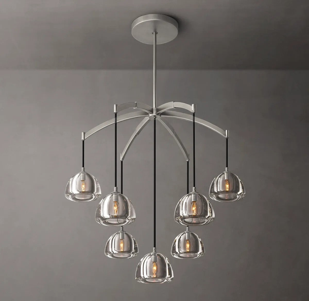 Mathias Hemisphere Round Chandelier 36"