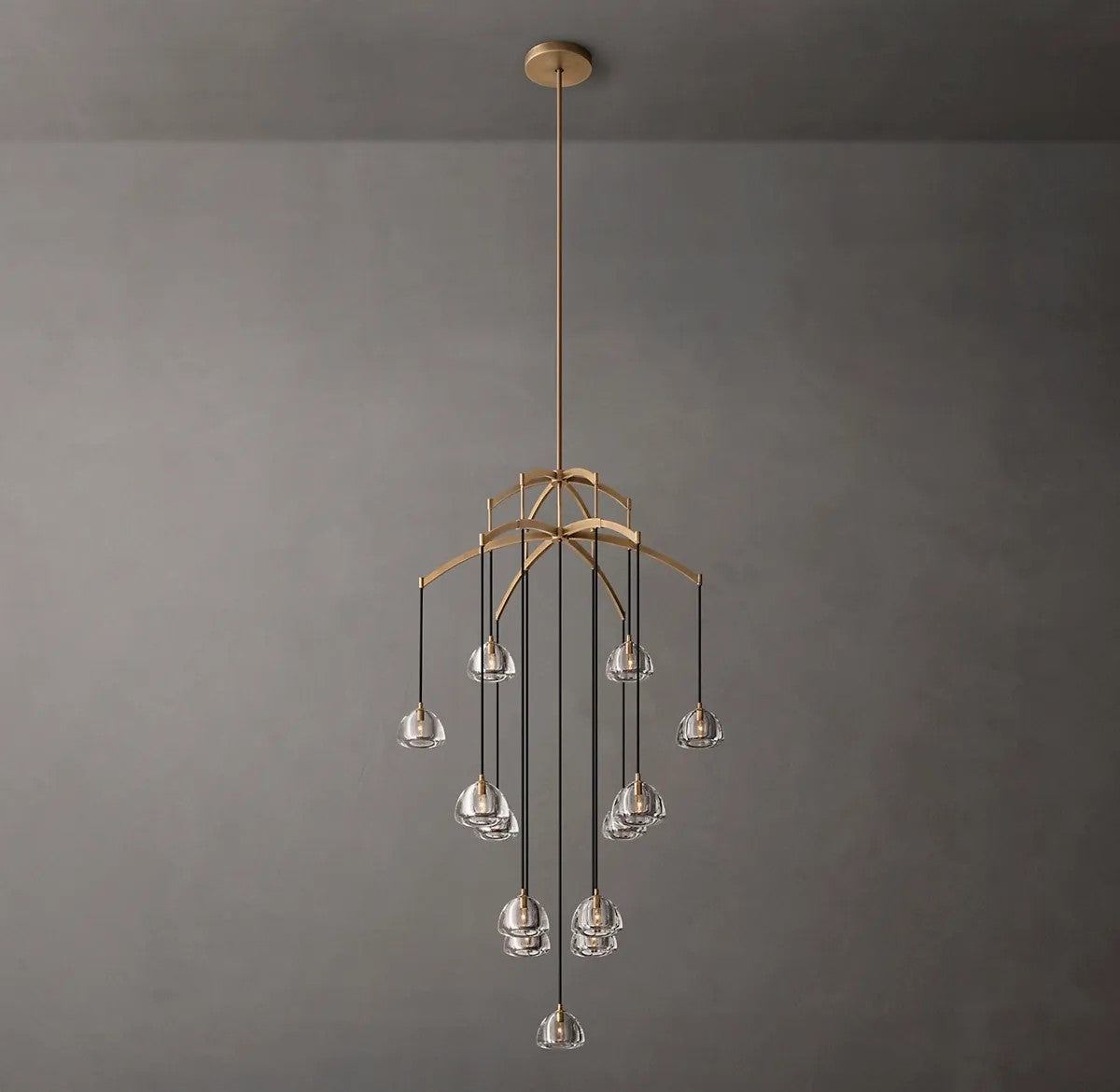 Mathias Hemisphere Round Chandelier 48"