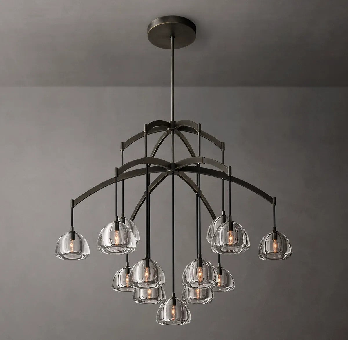 Mathias Hemisphere Round Chandelier 48"