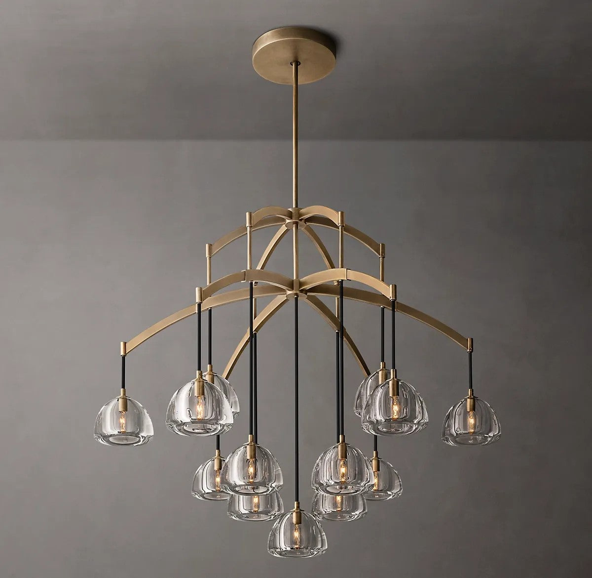 Mathias Hemisphere Round Chandelier 48"