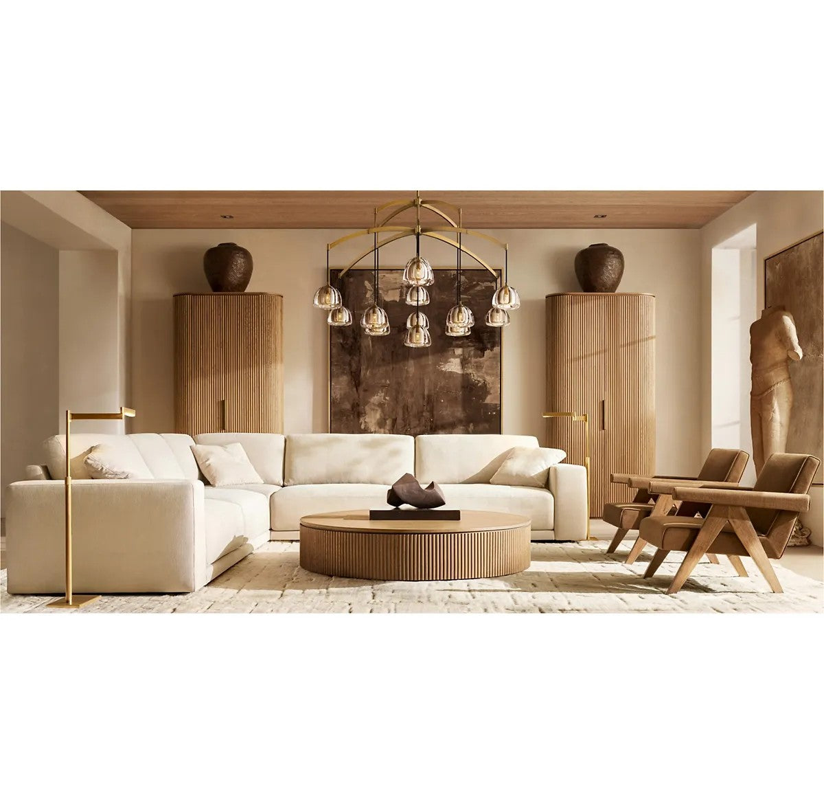 Mathias Hemisphere Round Chandelier 60"