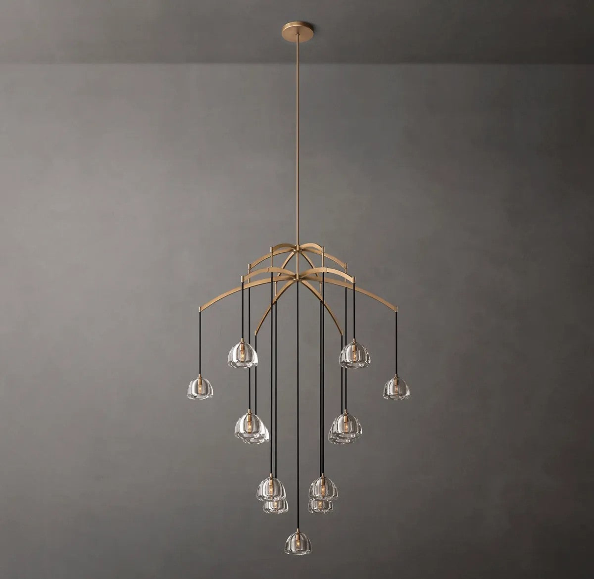 Mathias Hemisphere Round Chandelier 60"