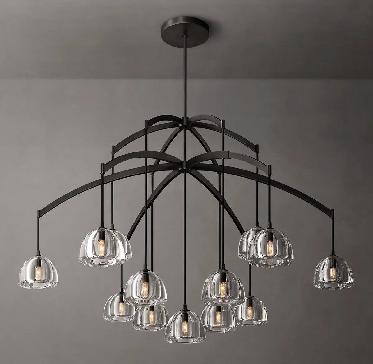 Mathias Hemisphere Round Chandelier 60"