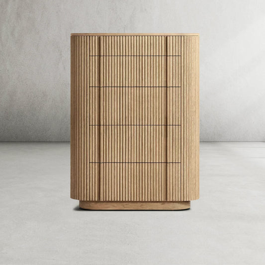Holland Modern Cabinet 5-Drawer Narrow Dresser