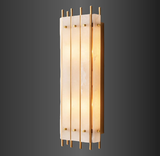 Murano Alabaster Grand Rectangular Sconce