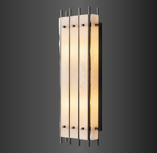 Murano Alabaster Grand Rectangular Sconce