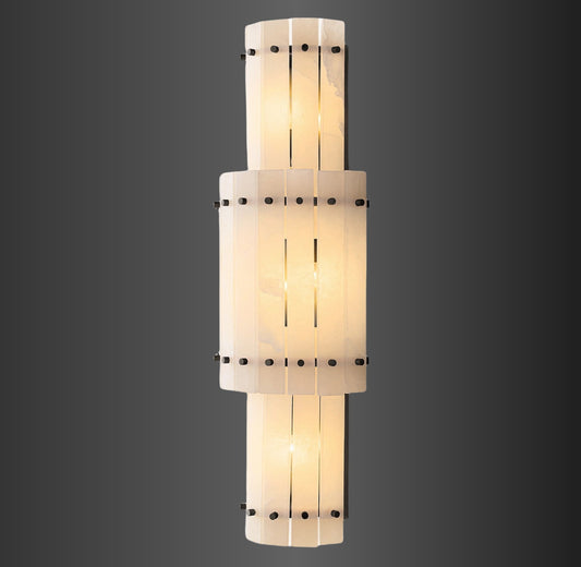 Murano Alabaster Grand Round Sconce