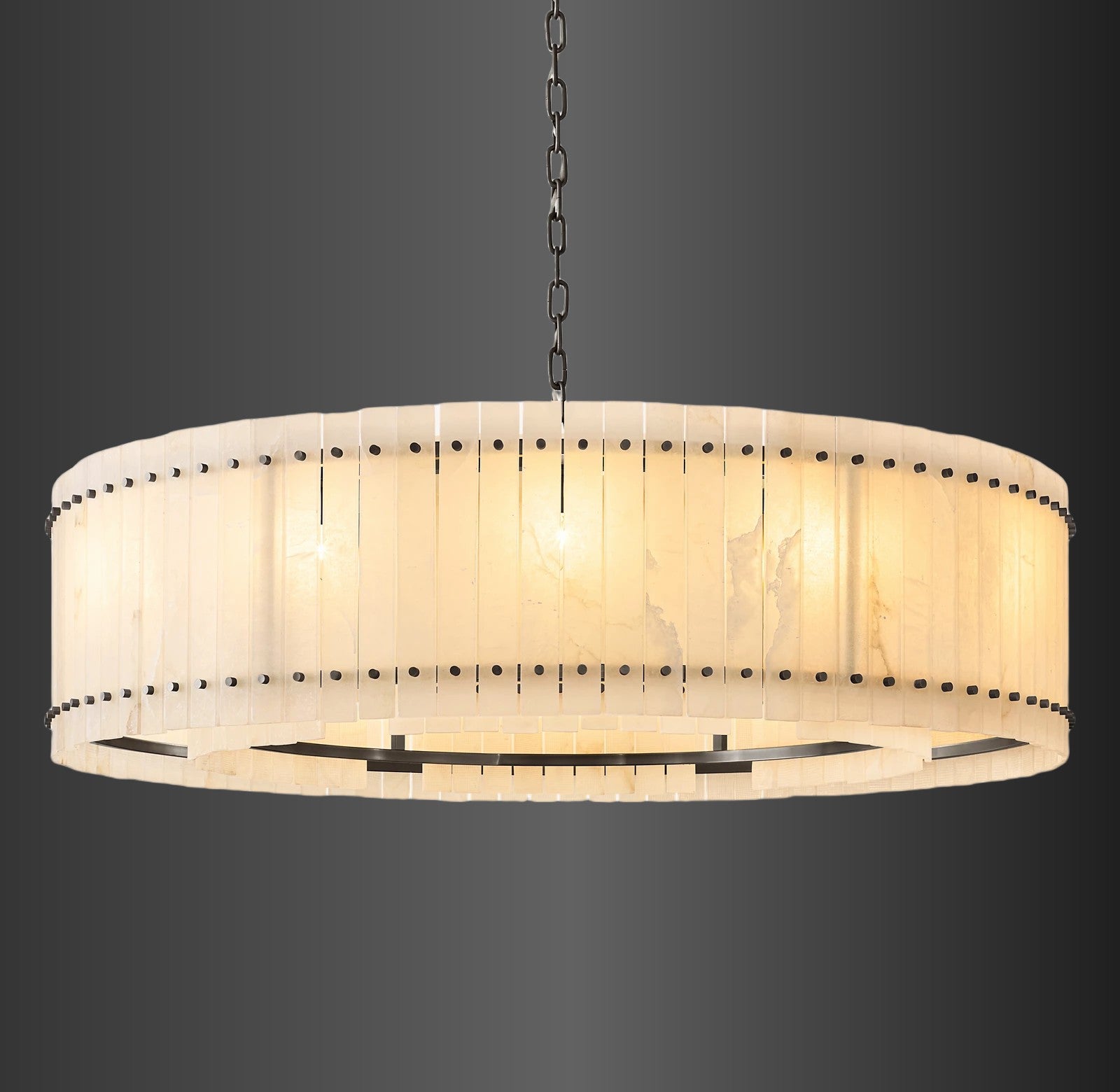 Murano Alabaster Round Chandelier 60"